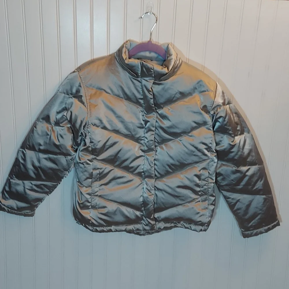 GAP kids silver puffer jacket XXL/TTG